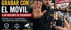 Guía esencial de defensa legal: ¿te pueden grabar con el móvil en el trabajo si eres vigilante de seguridad? imagen de portada del articulo grabar con el móvil