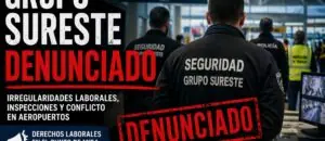 Grupo Sureste seguridad denunciada ante la inspección de trabajo por falta de uniformidad y discriminación salarial imagen de portada de grupo sureste