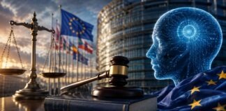 EU AI Act: qué es, cómo funciona y qué obligaciones impone a empresas y ciudadanos en 2026 imagen de portada sobre la legislación europea de inteligencia artificial. El EU AI Act o Reglamento (UE) 2024/1689 es la primera ley mundial que regula la inteligencia artificial. Conoce su clasificación por riesgo, obligaciones y fechas de aplicación en España y Europa.