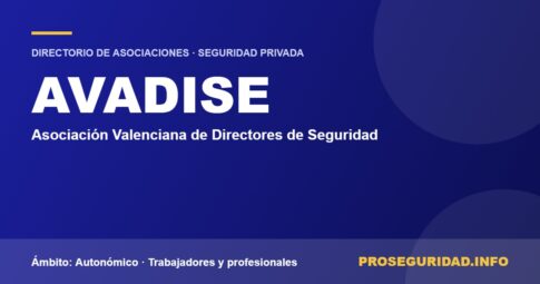 AVADISE – ficha de la asociación en el Directorio de asociaciones de seguridad privada de Proseguridad.info