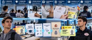 Cómo ser vigilante de seguridad en España: estudios, pruebas de la Policía Nacional y TIP paso a paso Cómo ser vigilante de seguridad: aspirante con la tarjeta de identidad profesional Título de la imagen: Cómo ser vigilante de seguridad